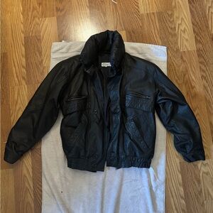 Men's Black Leather Jacket